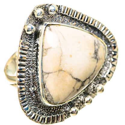 Howlite Rings handcrafted by Ana Silver Co - RING108277 - Photo 2
