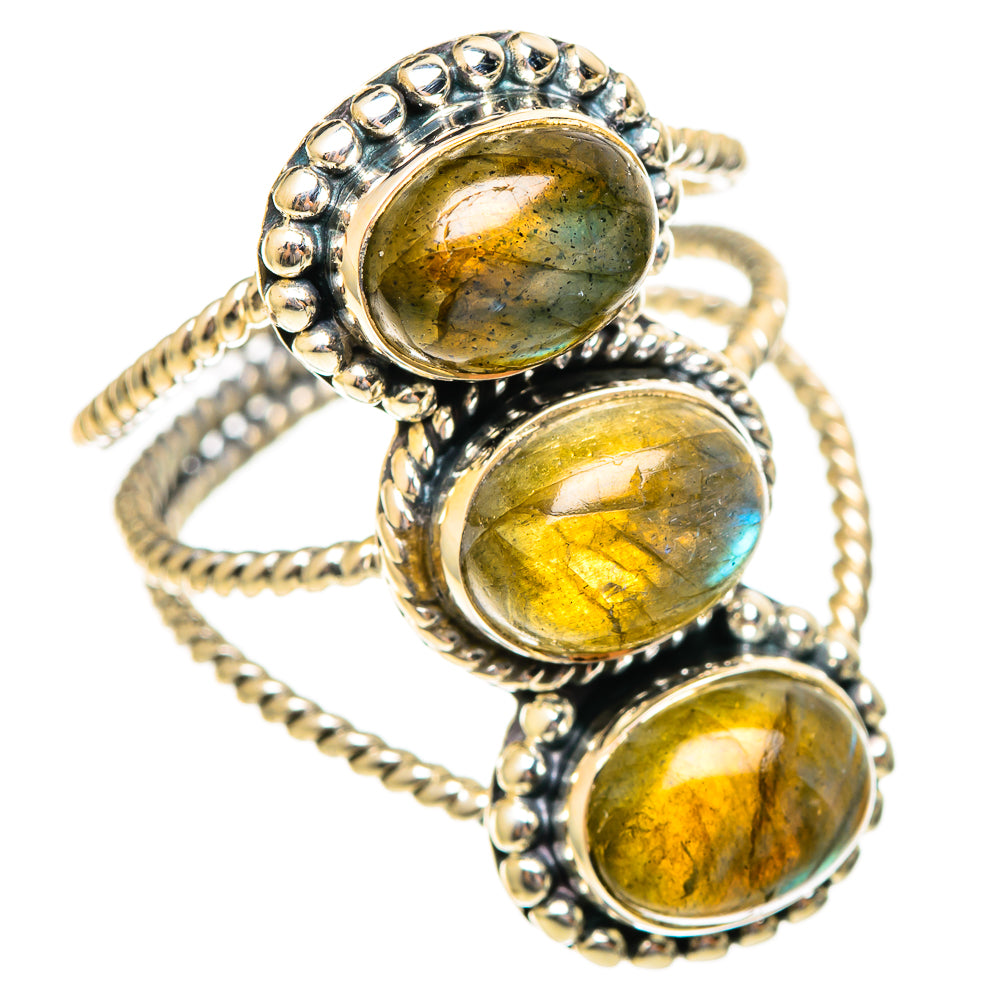 Labradorite Rings handcrafted by Ana Silver Co - RING108282 - Photo 2