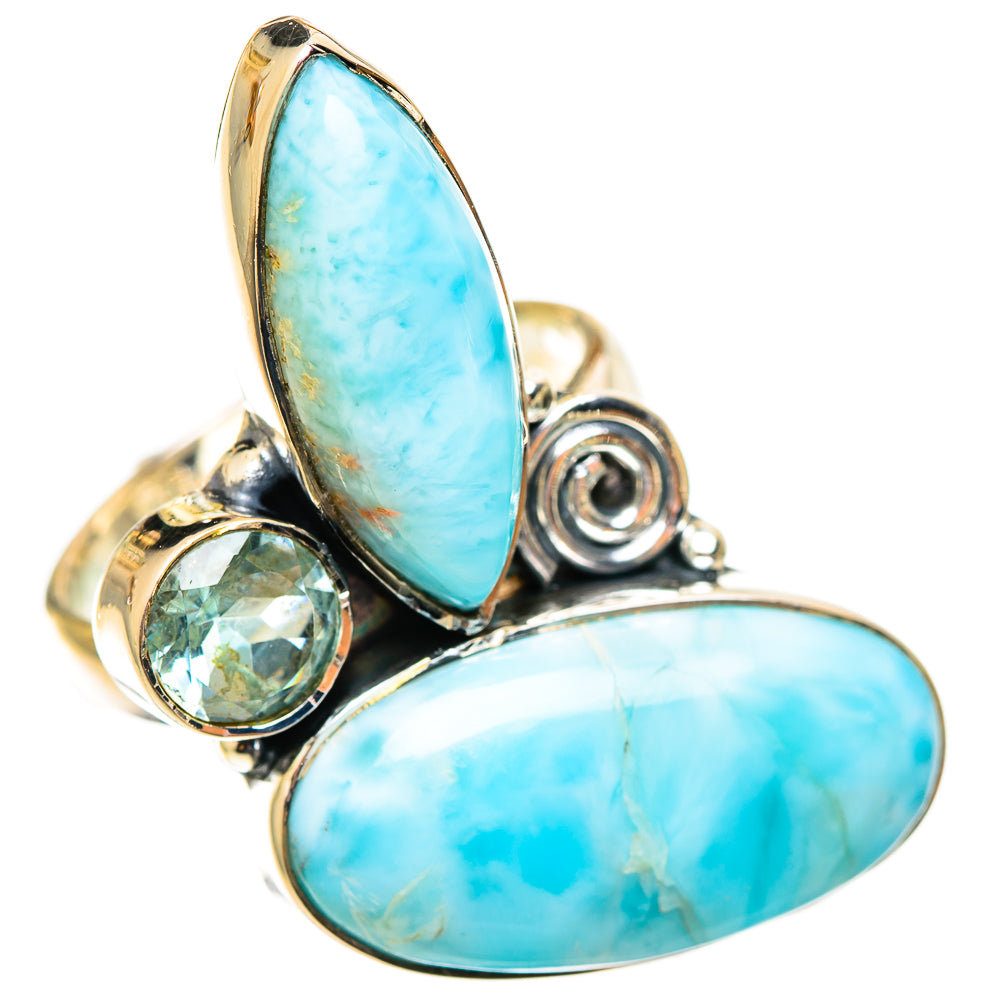 Larimar Rings handcrafted by Ana Silver Co - RING108284 - Photo 2