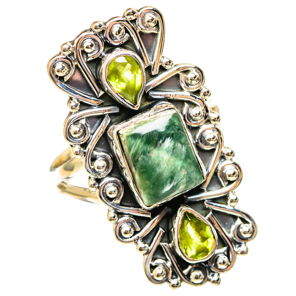 Seraphinite Rings handcrafted by Ana Silver Co - RING108295 - Photo 2