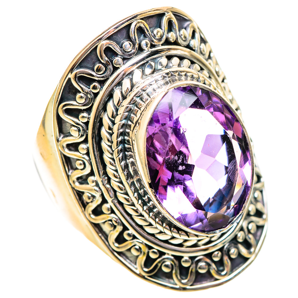 Amethyst Rings handcrafted by Ana Silver Co - RING108302 - Photo 2