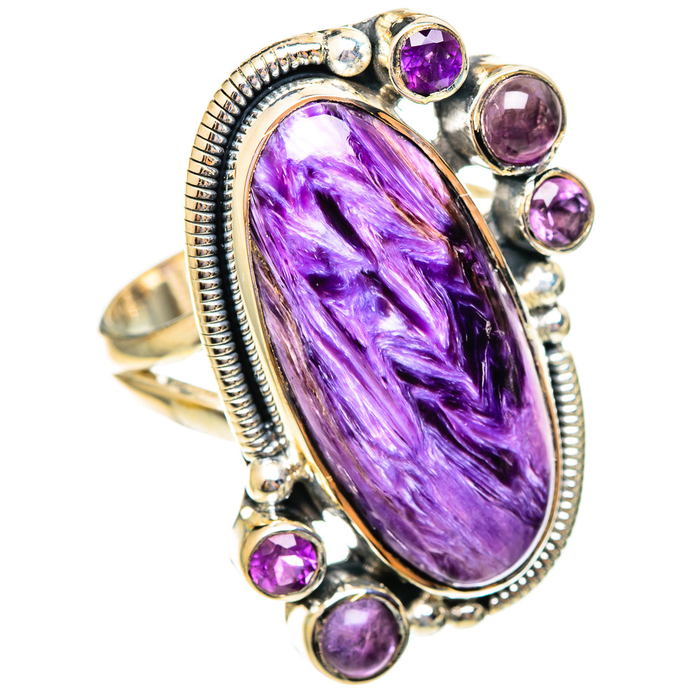 Charoite Rings handcrafted by Ana Silver Co - RING108305 - Photo 2