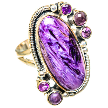 Charoite Rings handcrafted by Ana Silver Co - RING108305 - Photo 2