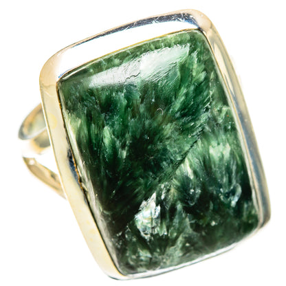 Seraphinite Rings handcrafted by Ana Silver Co - RING108326 - Photo 2