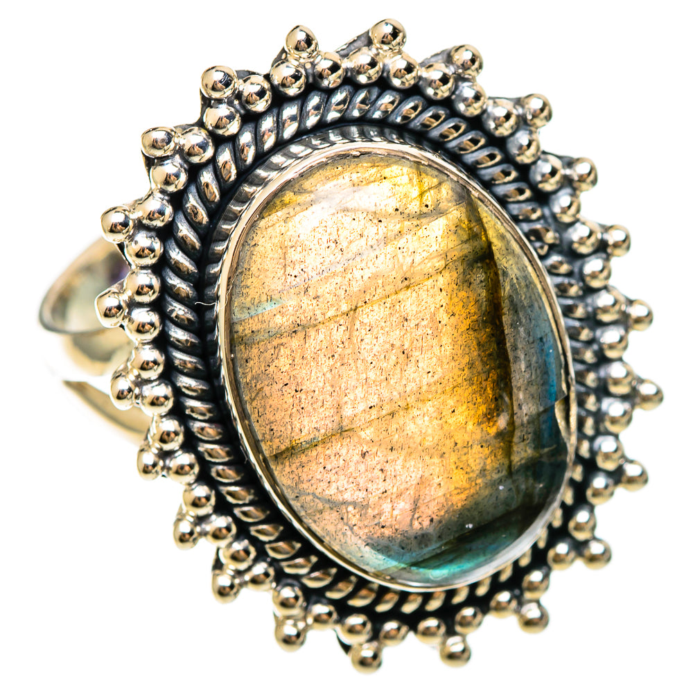 Labradorite Rings handcrafted by Ana Silver Co - RING108328 - Photo 2