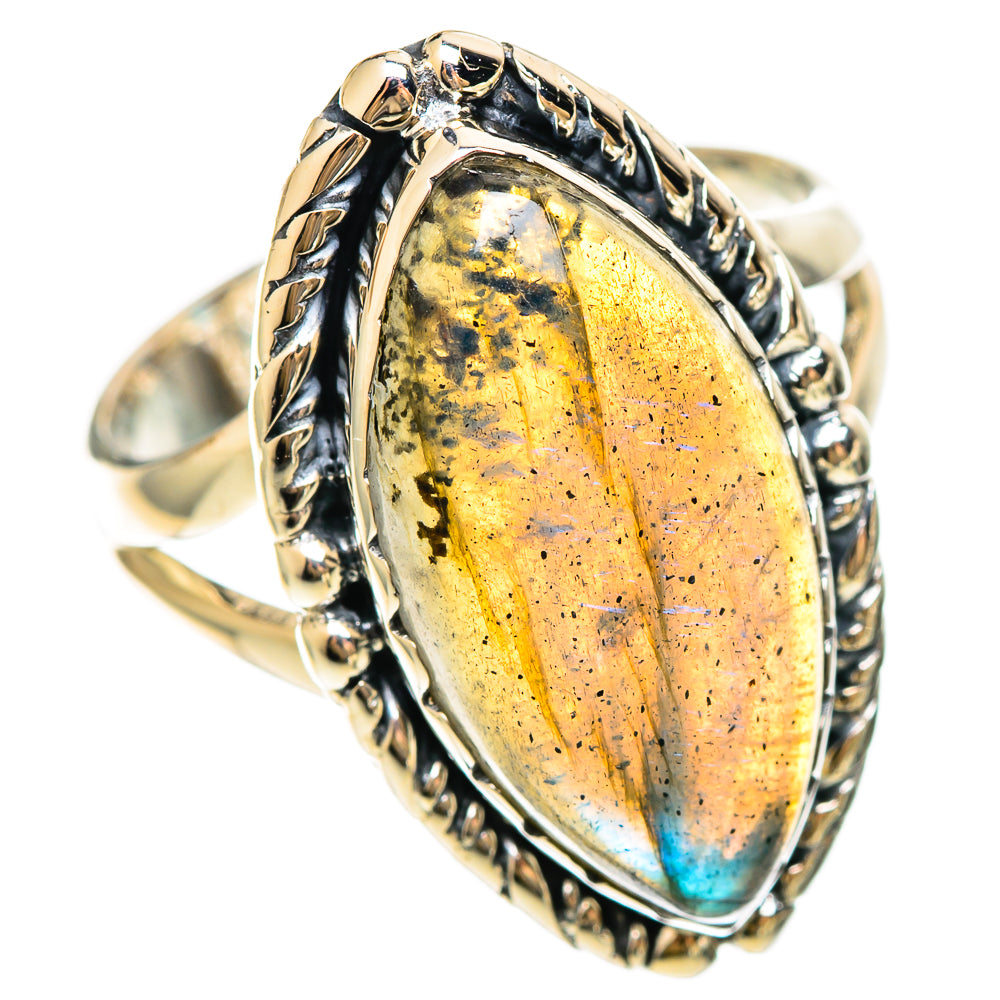 Labradorite Rings handcrafted by Ana Silver Co - RING108333 - Photo 2