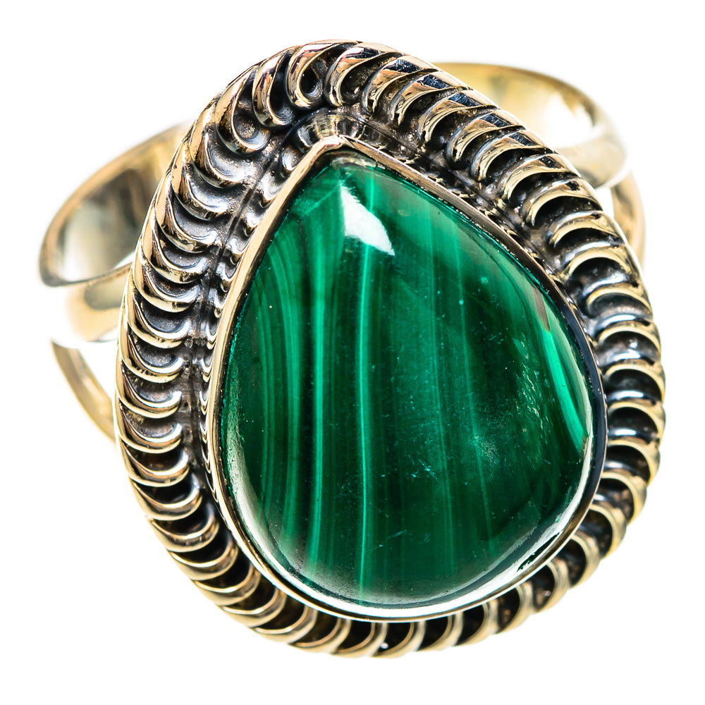 Malachite Rings handcrafted by Ana Silver Co - RING108336 - Photo 2