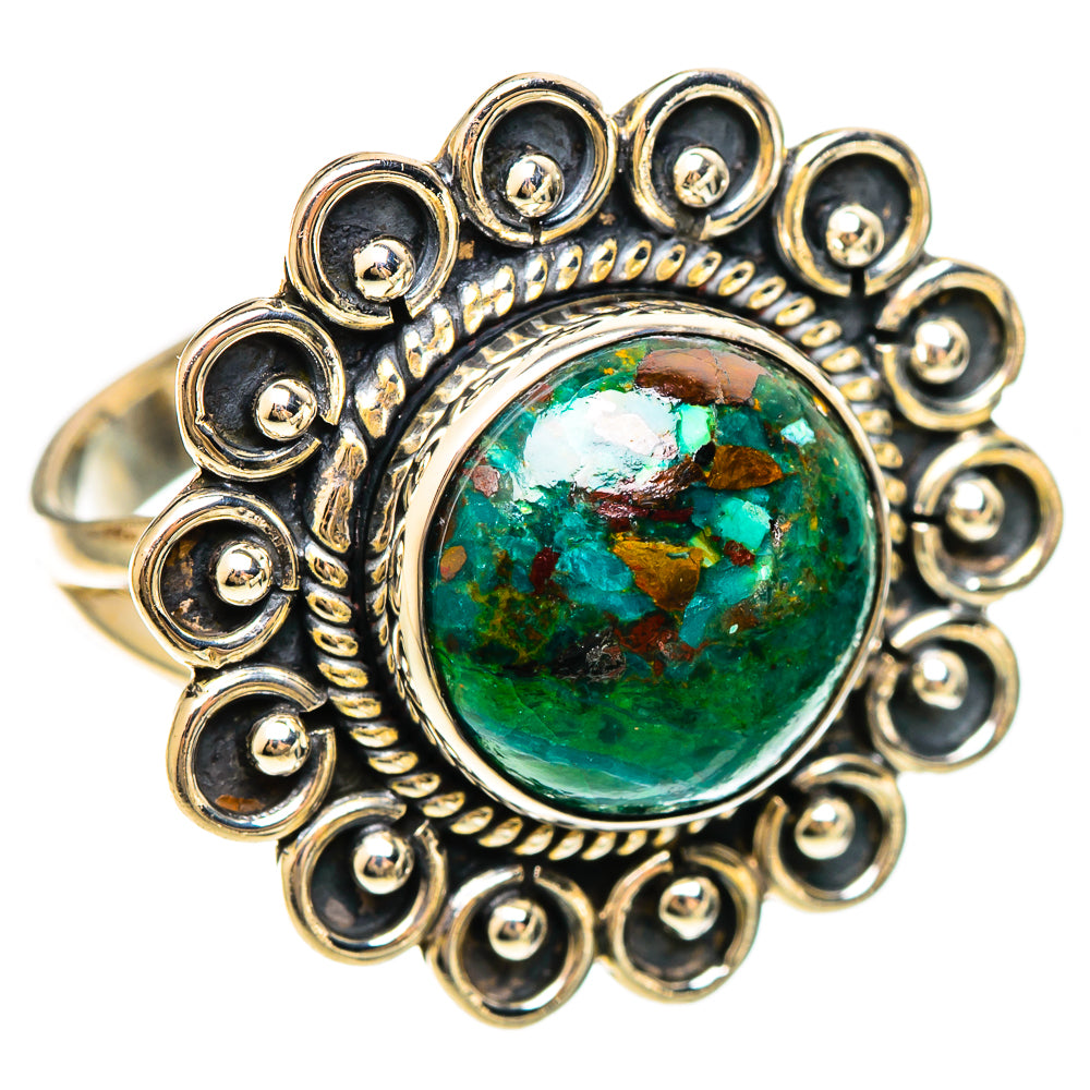 Chrysocolla Rings handcrafted by Ana Silver Co - RING108340 - Photo 2
