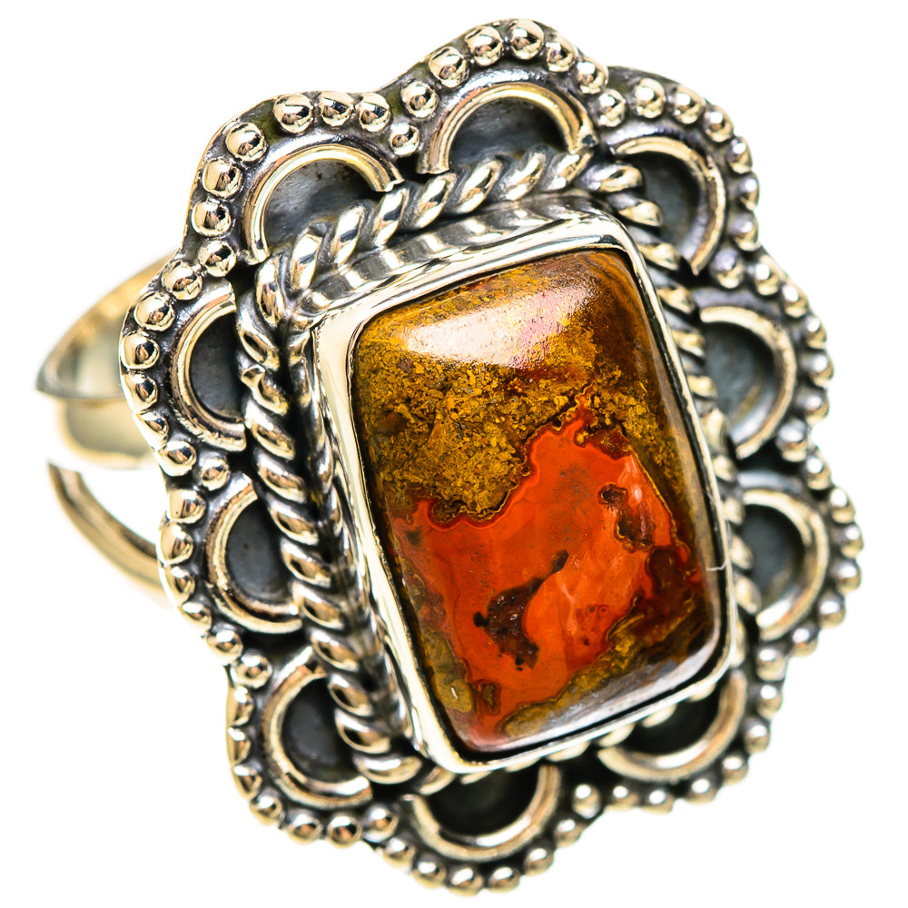 Moroccan Agate Rings handcrafted by Ana Silver Co - RING108343 - Photo 2