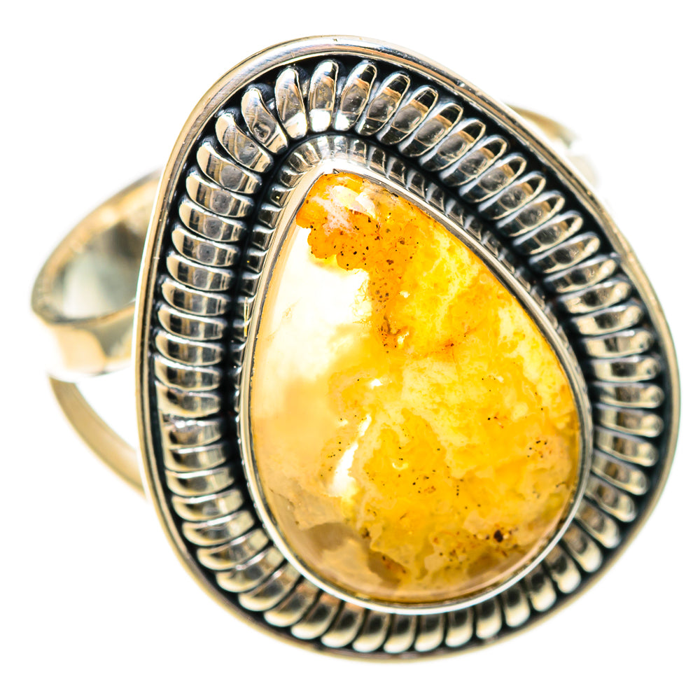 Plume Agate Rings handcrafted by Ana Silver Co - RING108346 - Photo 2