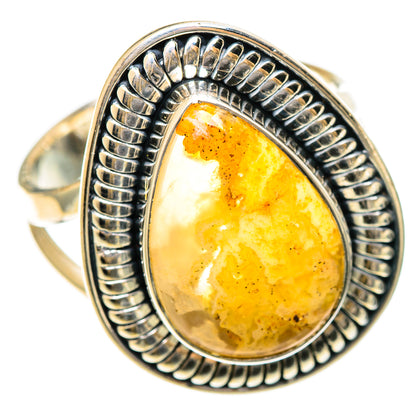 Plume Agate Rings handcrafted by Ana Silver Co - RING108346 - Photo 2