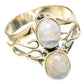 Rainbow Moonstone Rings handcrafted by Ana Silver Co - RING108362 - Photo 2