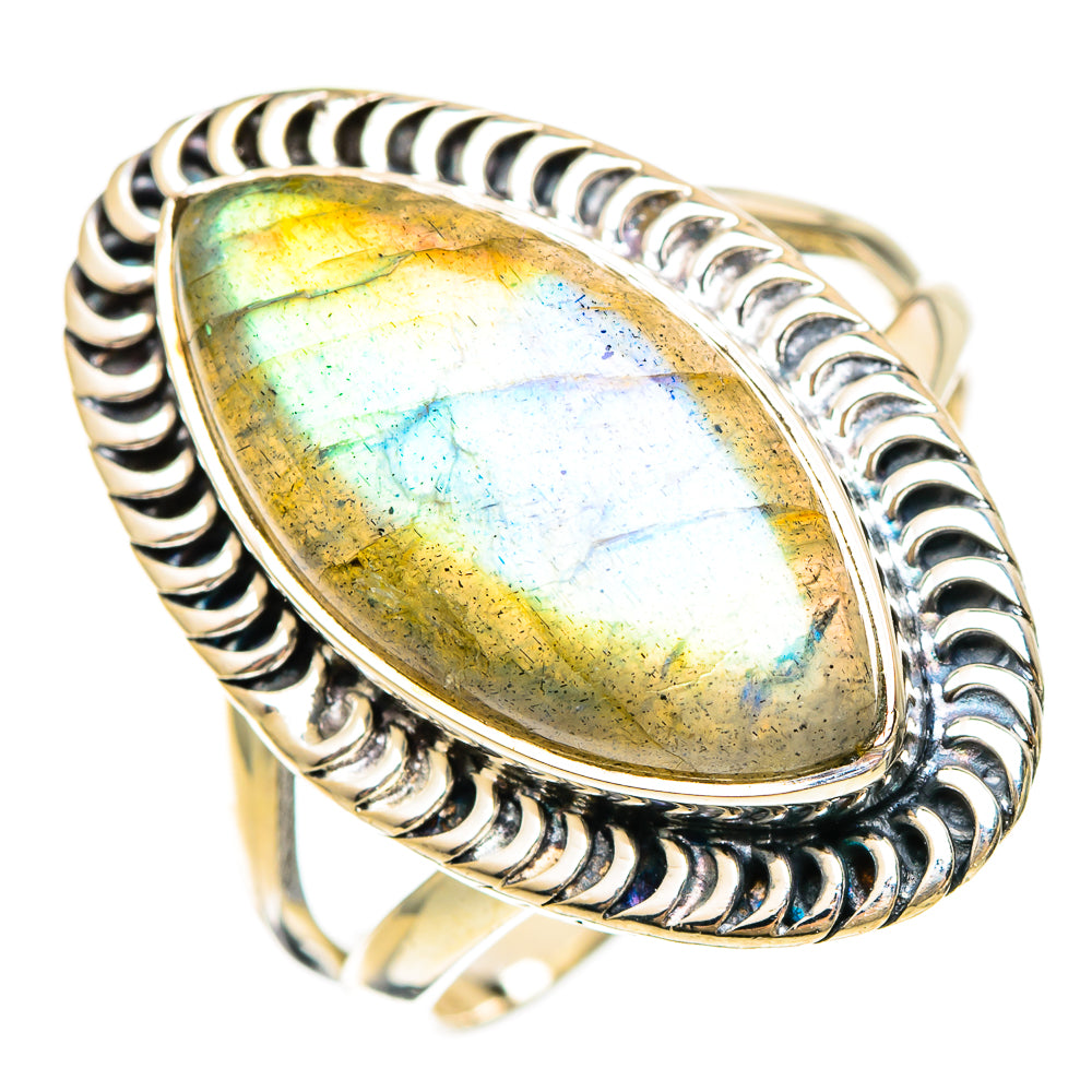 Labradorite Rings handcrafted by Ana Silver Co - RING108366 - Photo 2