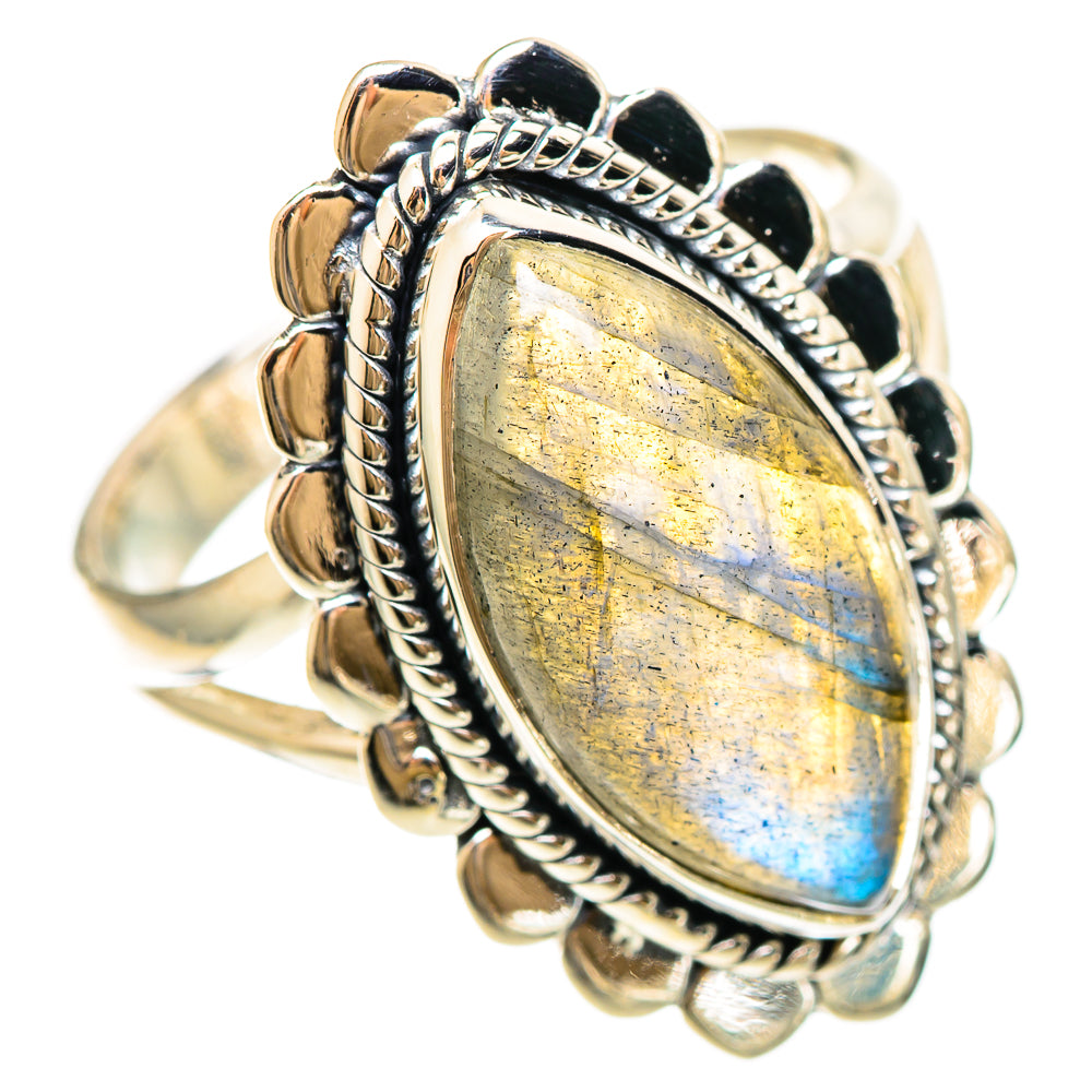 Labradorite Rings handcrafted by Ana Silver Co - RING108371 - Photo 2