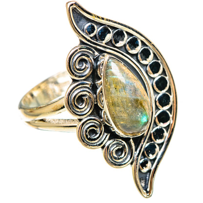 Labradorite Rings handcrafted by Ana Silver Co - RING108375 - Photo 2