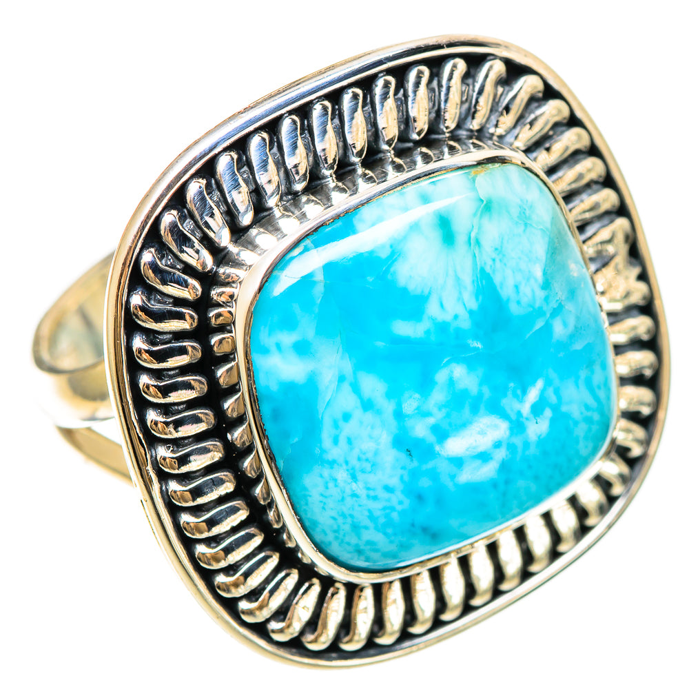 Larimar Rings handcrafted by Ana Silver Co - RING108376 - Photo 2