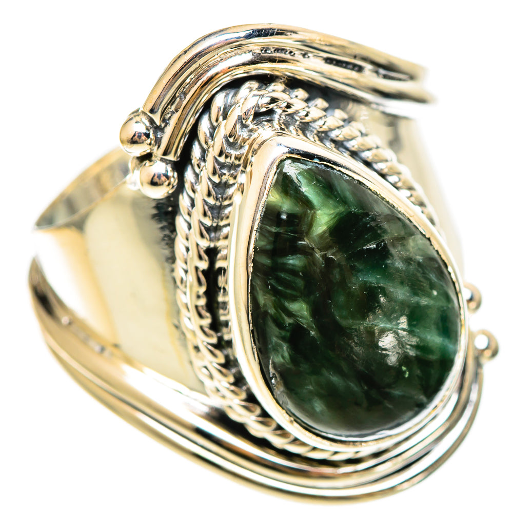 Seraphinite Rings handcrafted by Ana Silver Co - RING108378 - Photo 2