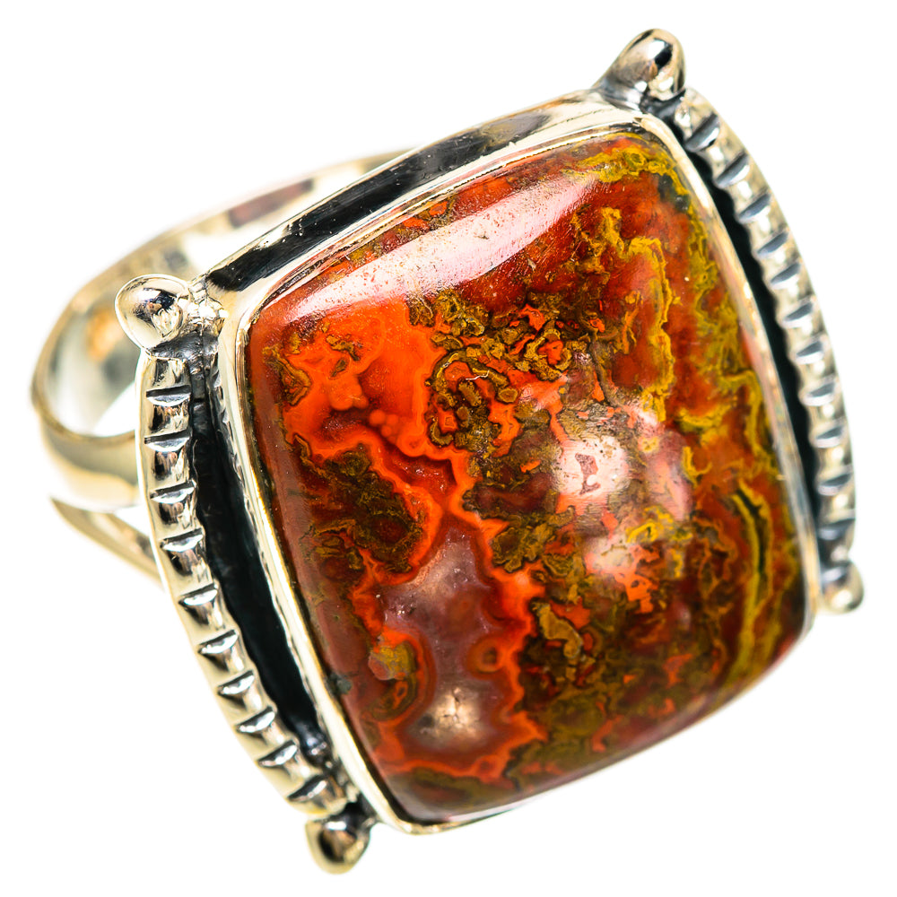 Moroccan Agate Rings handcrafted by Ana Silver Co - RING108383 - Photo 2