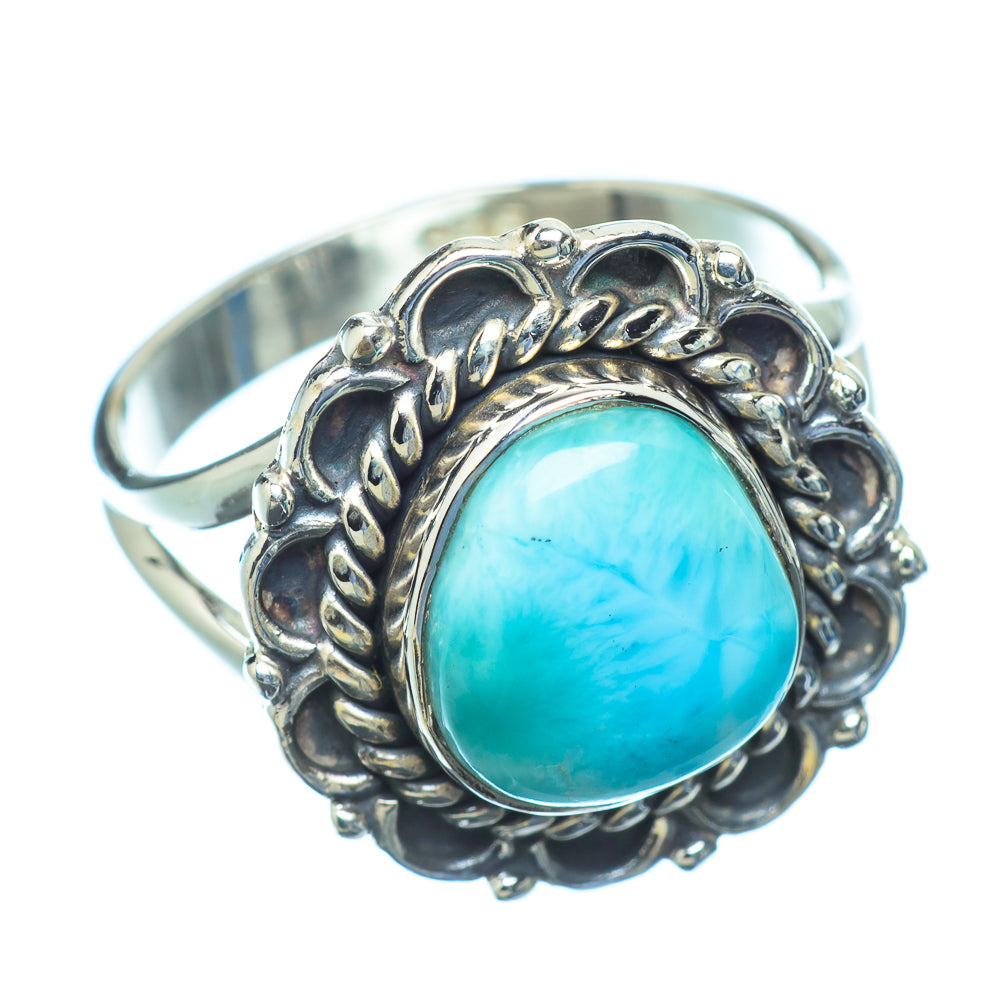 Larimar Rings handcrafted by Ana Silver Co - RING10839