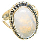 Rainbow Moonstone Rings handcrafted by Ana Silver Co - RING108401 - Photo 2