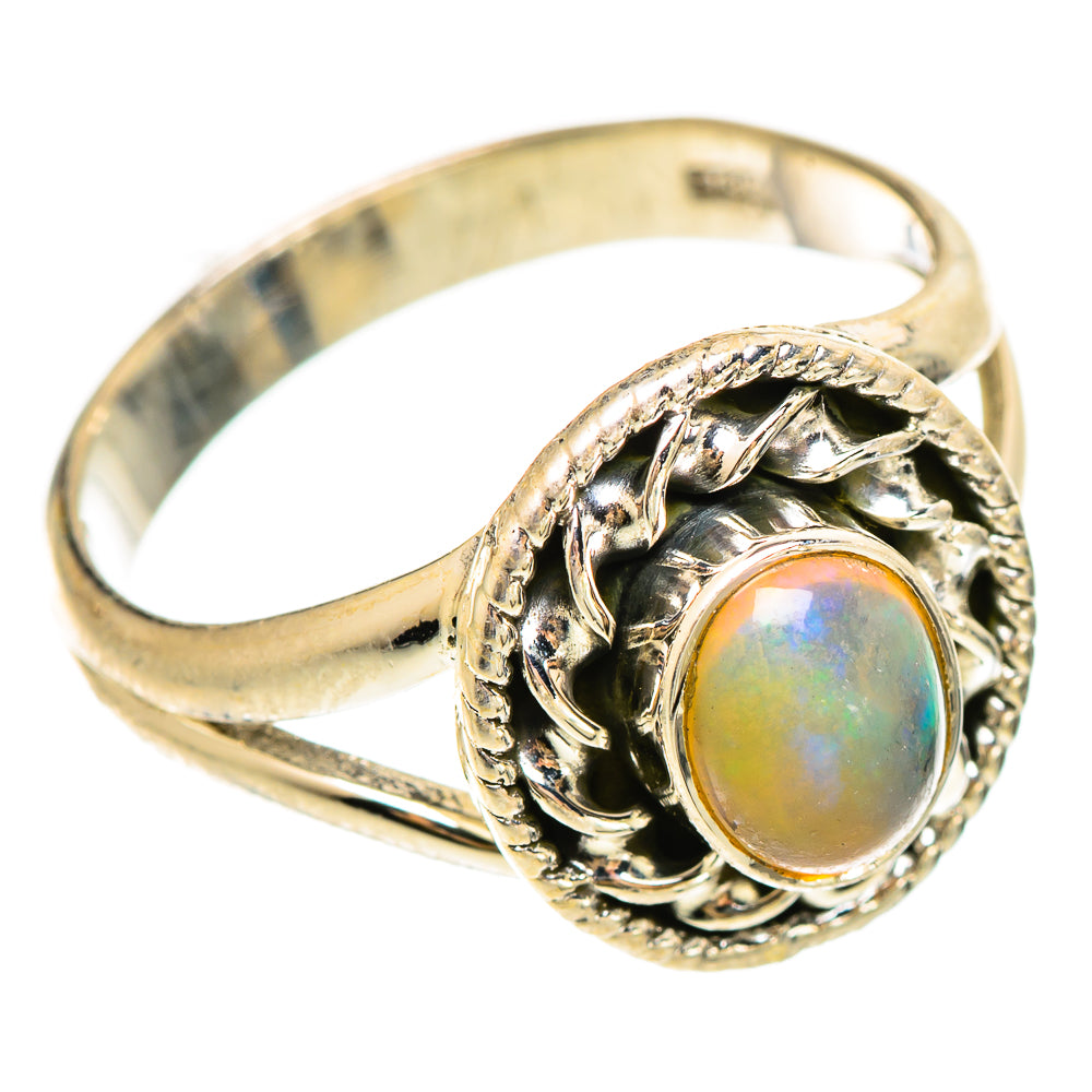 Ethiopian Opal Rings handcrafted by Ana Silver Co - RING108407 - Photo 2