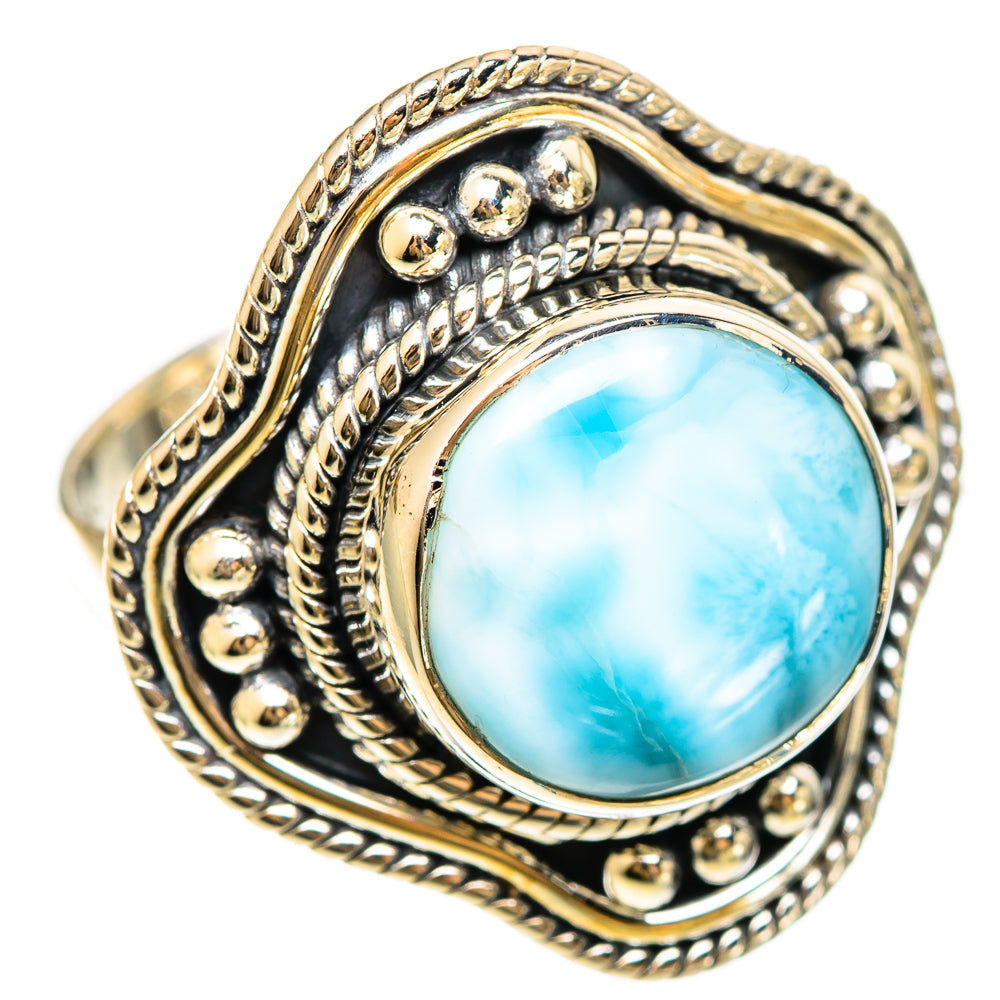 Larimar Rings handcrafted by Ana Silver Co - RING108409 - Photo 2