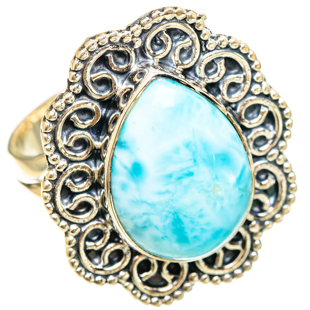 Larimar Rings handcrafted by Ana Silver Co - RING108411 - Photo 2