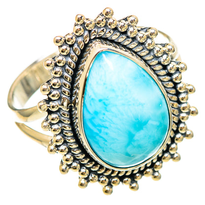 Larimar Rings handcrafted by Ana Silver Co - RING108413 - Photo 2