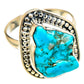 Chrysocolla Rings handcrafted by Ana Silver Co - RING108415 - Photo 2