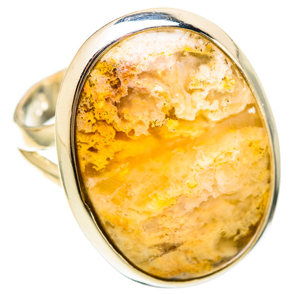 Plume Agate Rings handcrafted by Ana Silver Co - RING108427 - Photo 2