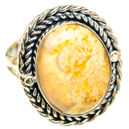 Plume Agate Rings handcrafted by Ana Silver Co - RING108428 - Photo 2
