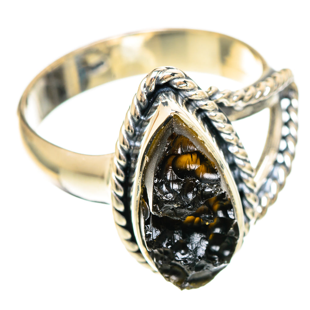 Tektite Rings handcrafted by Ana Silver Co - RING108436 - Photo 2