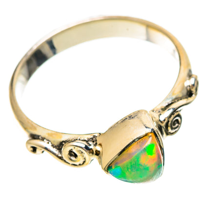 Ethiopian Opal Rings handcrafted by Ana Silver Co - RING108447 - Photo 2