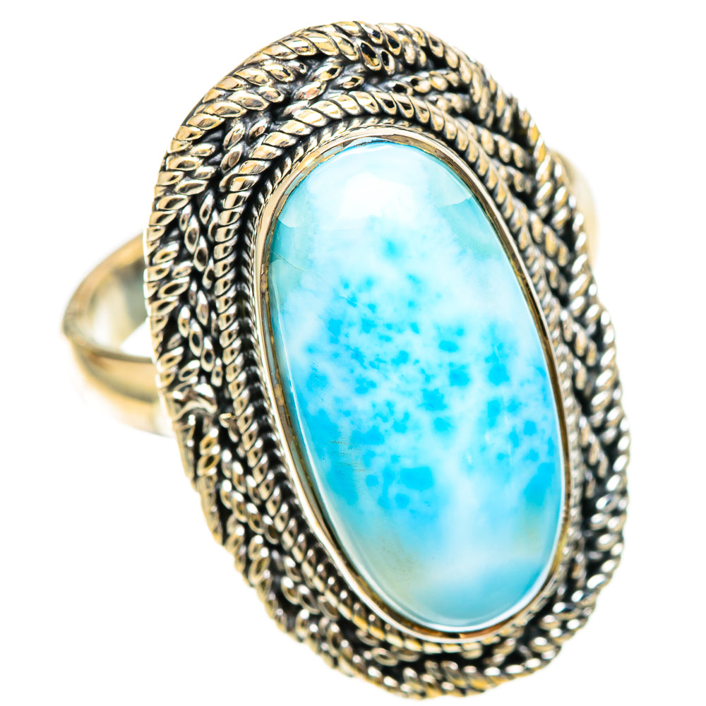 Larimar Rings handcrafted by Ana Silver Co - RING108451 - Photo 2