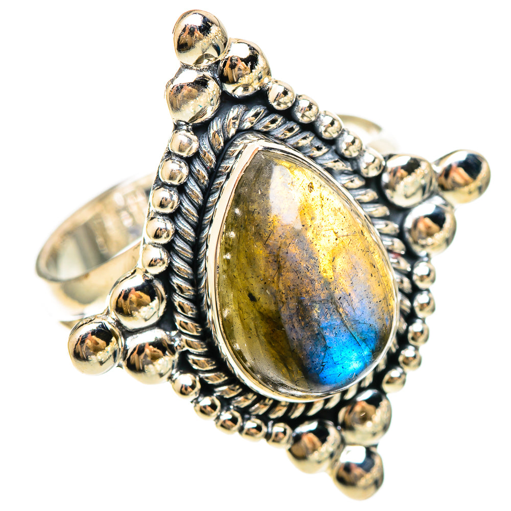 Labradorite Rings handcrafted by Ana Silver Co - RING108452 - Photo 2