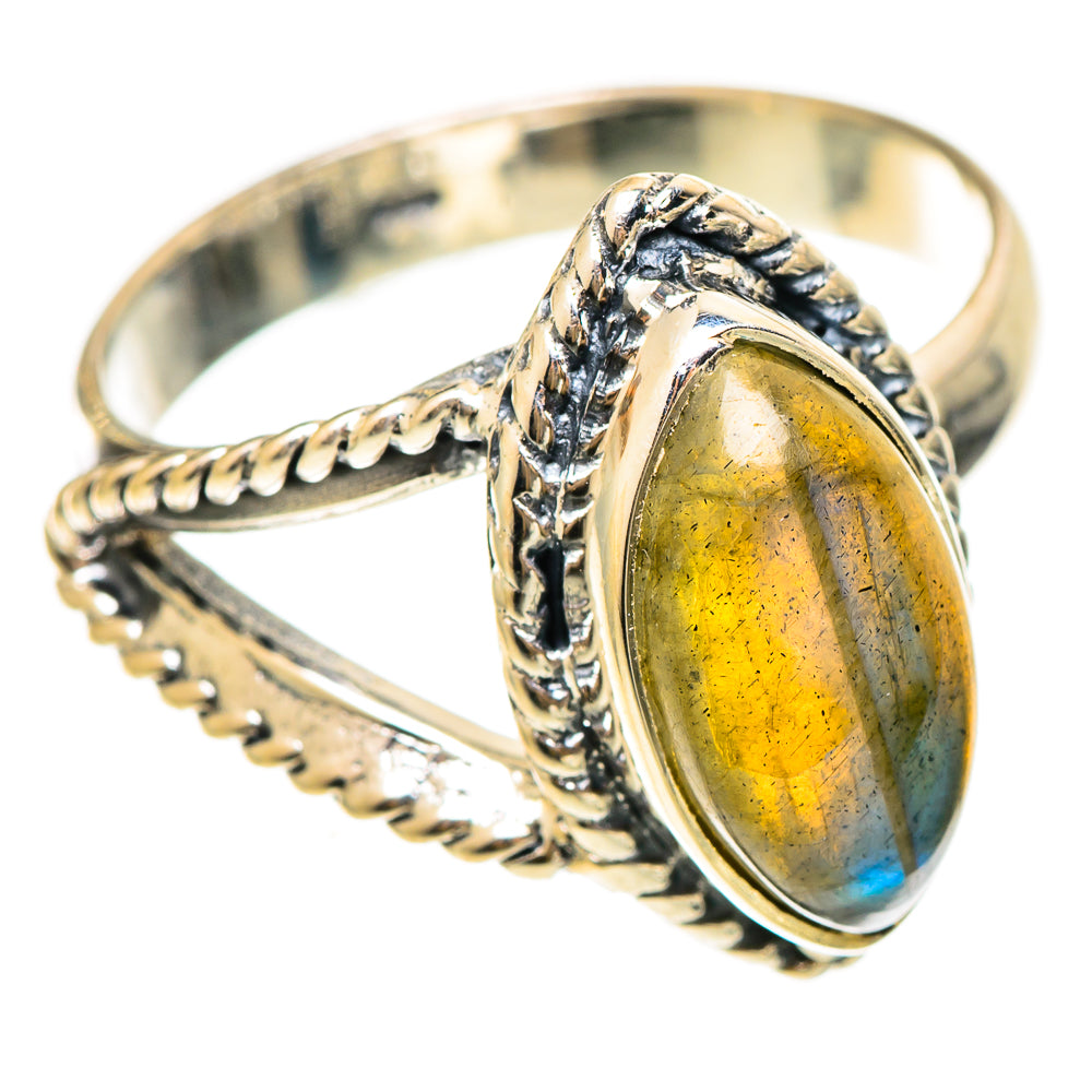 Labradorite Rings handcrafted by Ana Silver Co - RING108482 - Photo 2