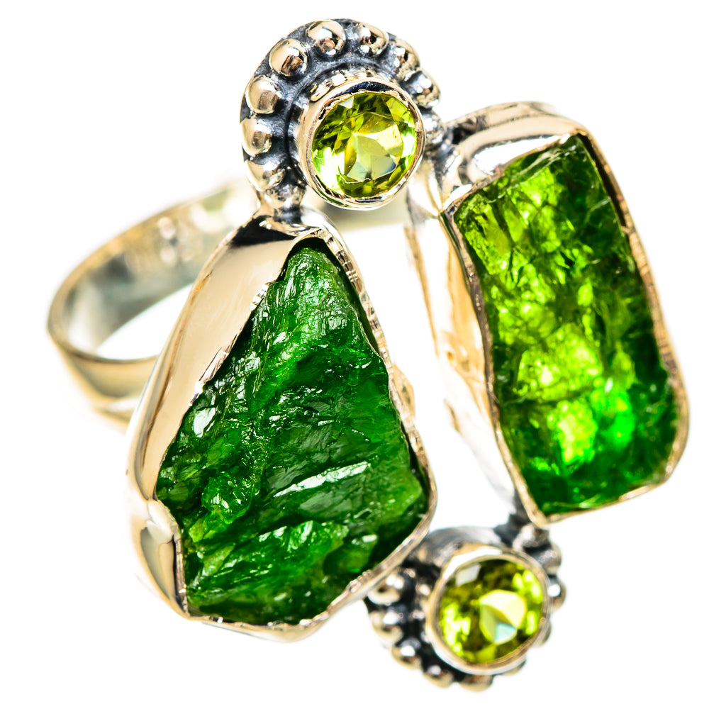 Chrome Diopside Rings handcrafted by Ana Silver Co - RING108489 - Photo 2