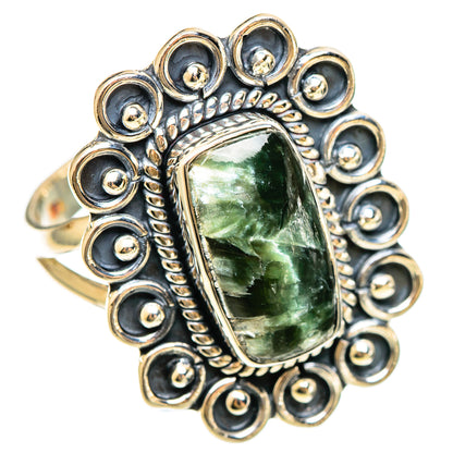 Seraphinite Rings handcrafted by Ana Silver Co - RING108492 - Photo 2