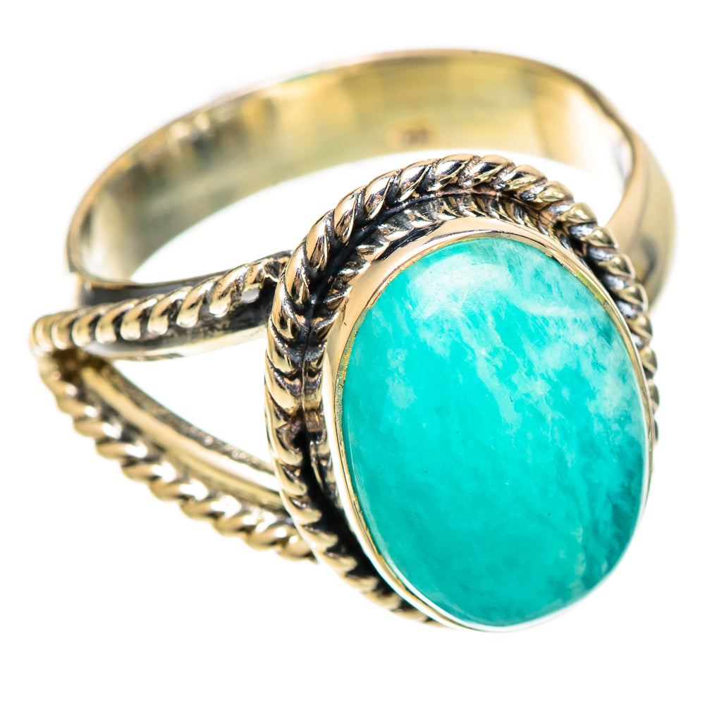 Amazonite Rings handcrafted by Ana Silver Co - RING108494 - Photo 2