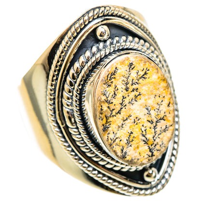 Germany Psilomelane Dendrite Rings handcrafted by Ana Silver Co - RING108496 - Photo 2