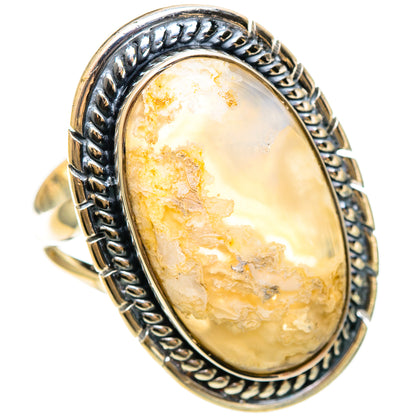 Plume Agate Rings handcrafted by Ana Silver Co - RING108508 - Photo 2