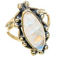 Rainbow Moonstone Rings handcrafted by Ana Silver Co - RING108512 - Photo 2