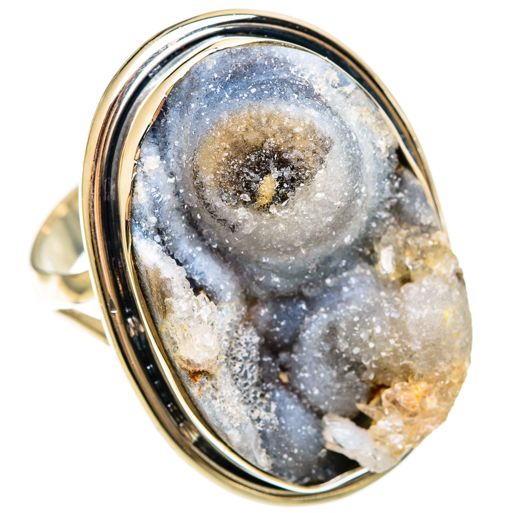 Desert Druzy Rings handcrafted by Ana Silver Co - RING108515 - Photo 2