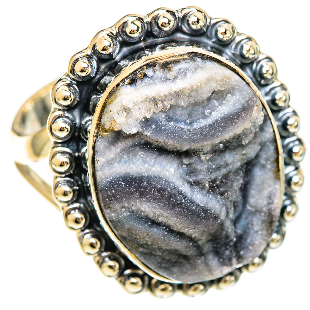 Desert Druzy Rings handcrafted by Ana Silver Co - RING108516 - Photo 2