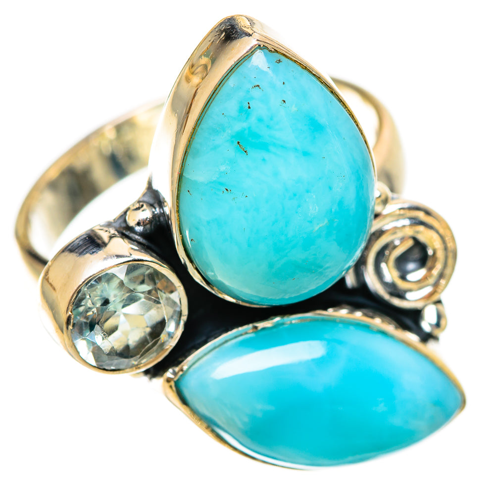 Larimar Rings handcrafted by Ana Silver Co - RING108520 - Photo 2