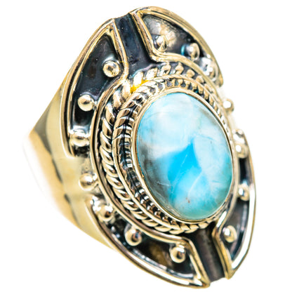 Larimar Rings handcrafted by Ana Silver Co - RING108522 - Photo 2