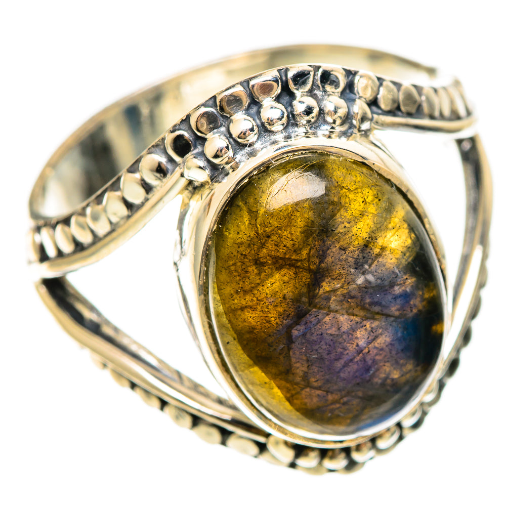 Labradorite Rings handcrafted by Ana Silver Co - RING108523 - Photo 2
