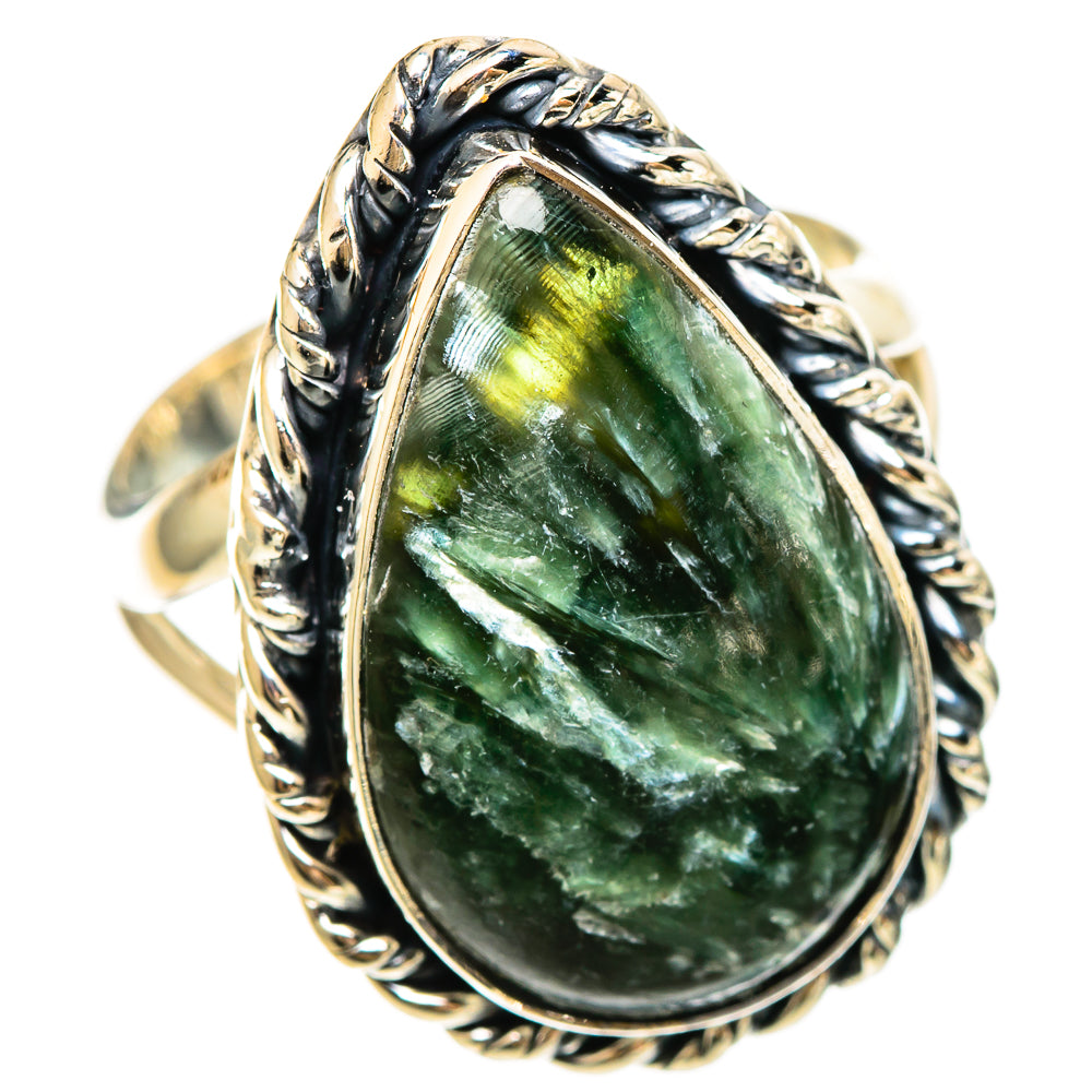 Seraphinite Rings handcrafted by Ana Silver Co - RING108527 - Photo 2