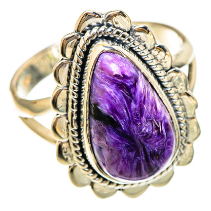 Charoite Rings handcrafted by Ana Silver Co - RING108535 - Photo 2