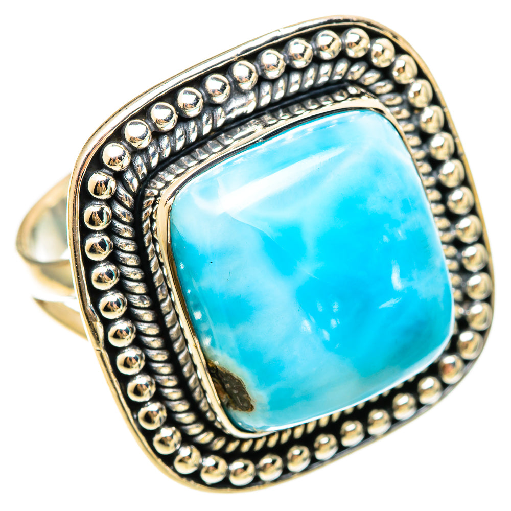 Larimar Rings handcrafted by Ana Silver Co - RING108551 - Photo 2